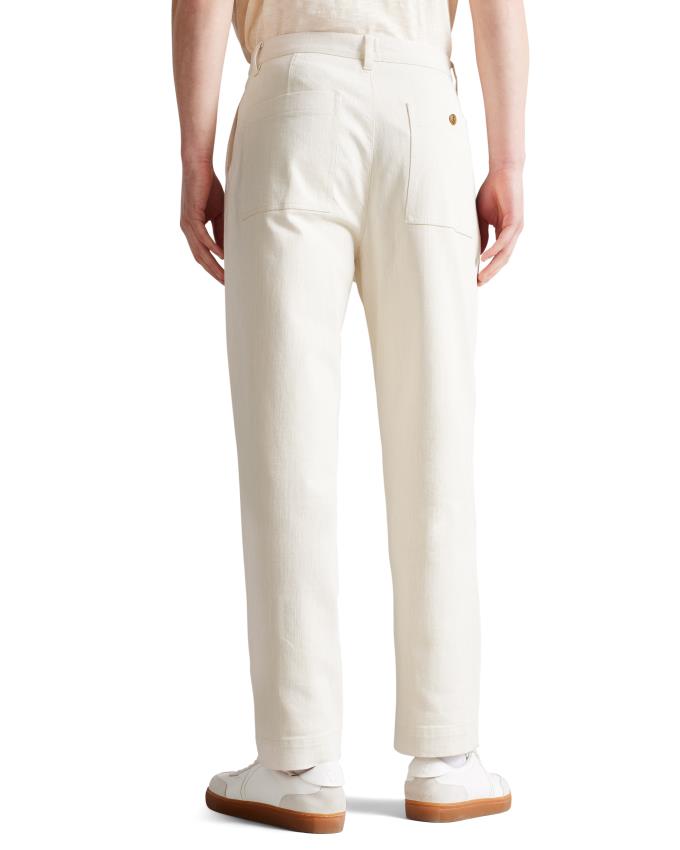 Pantalon Ted Baker Double Faced Blanche Homme | WUM-65866191